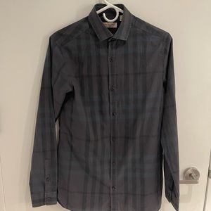 Burberry button down long sleeve nova check shirt.
